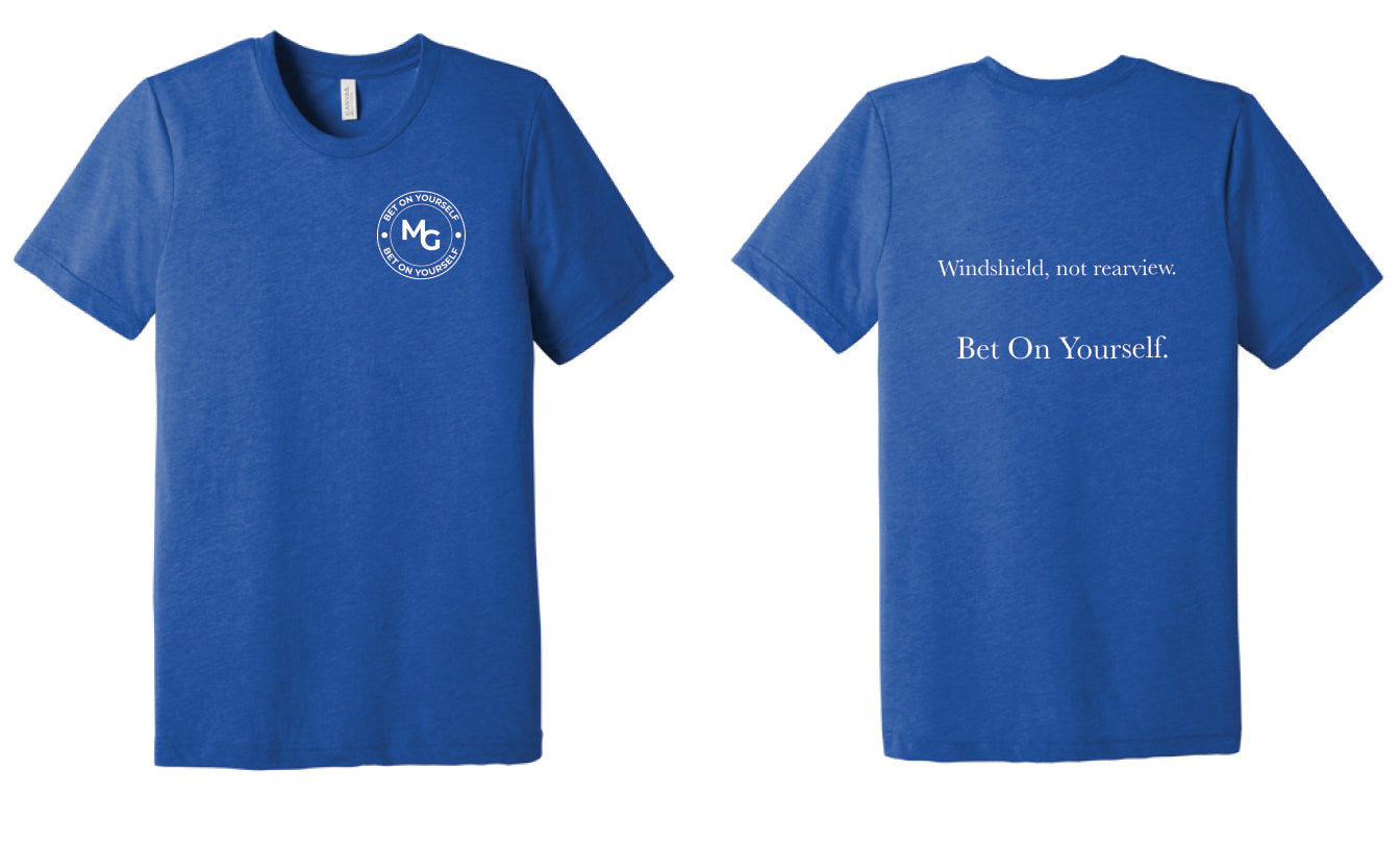 Blue Bet On Yourself Shirt